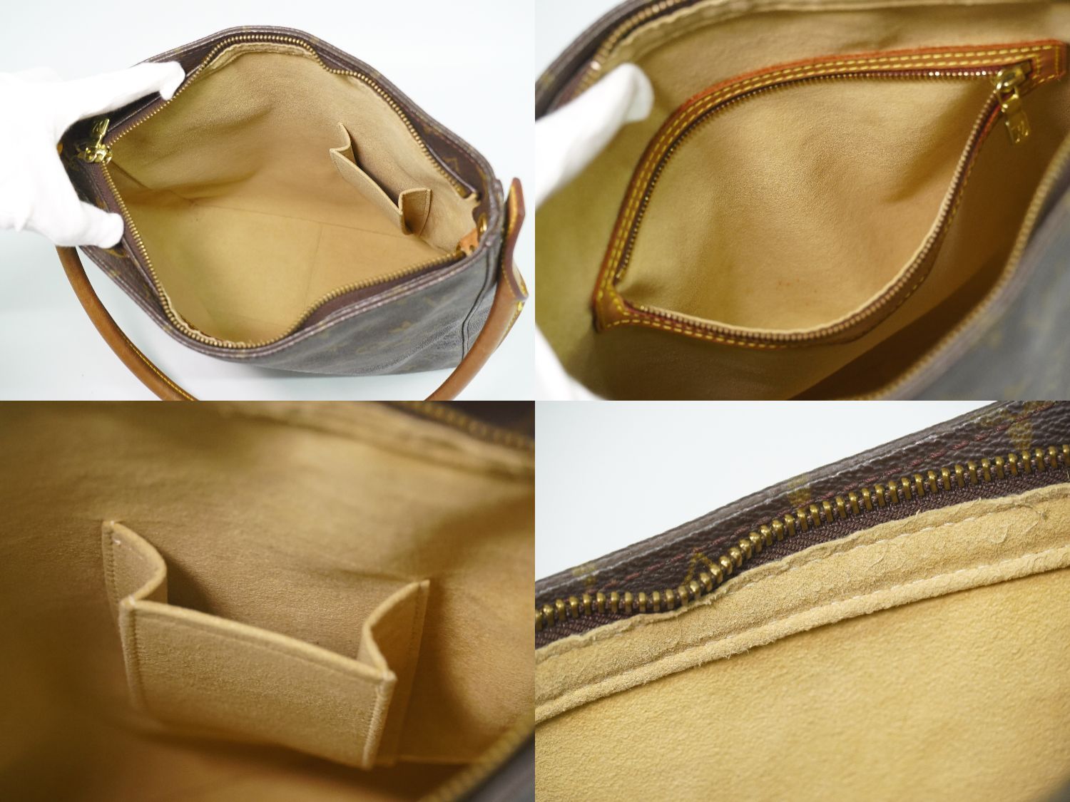 Louis Vuitton LV Looping GM Monogram Shoulder Bag Brown — view 8