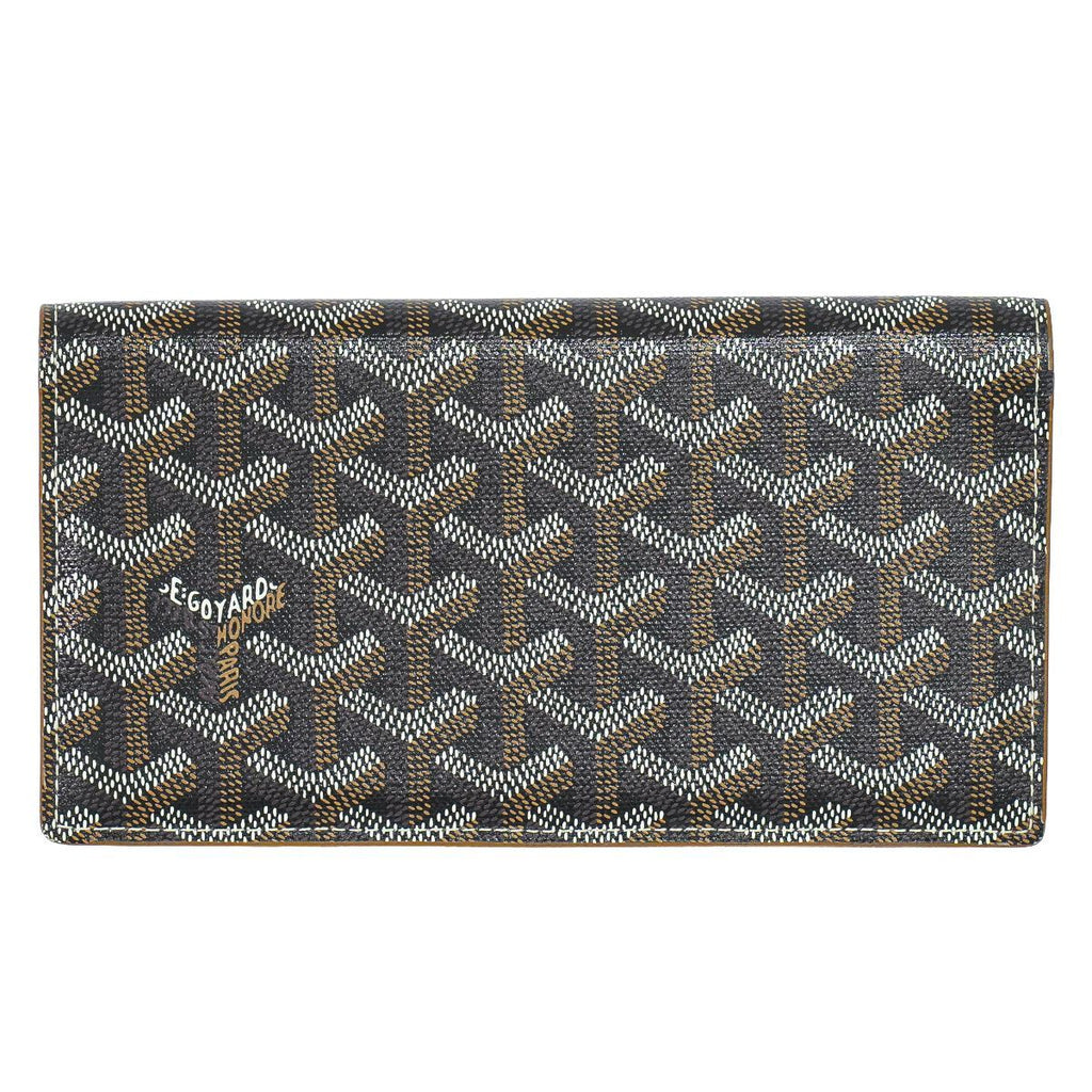 Goyard Sully Herringbone Wallet Black Richelieu