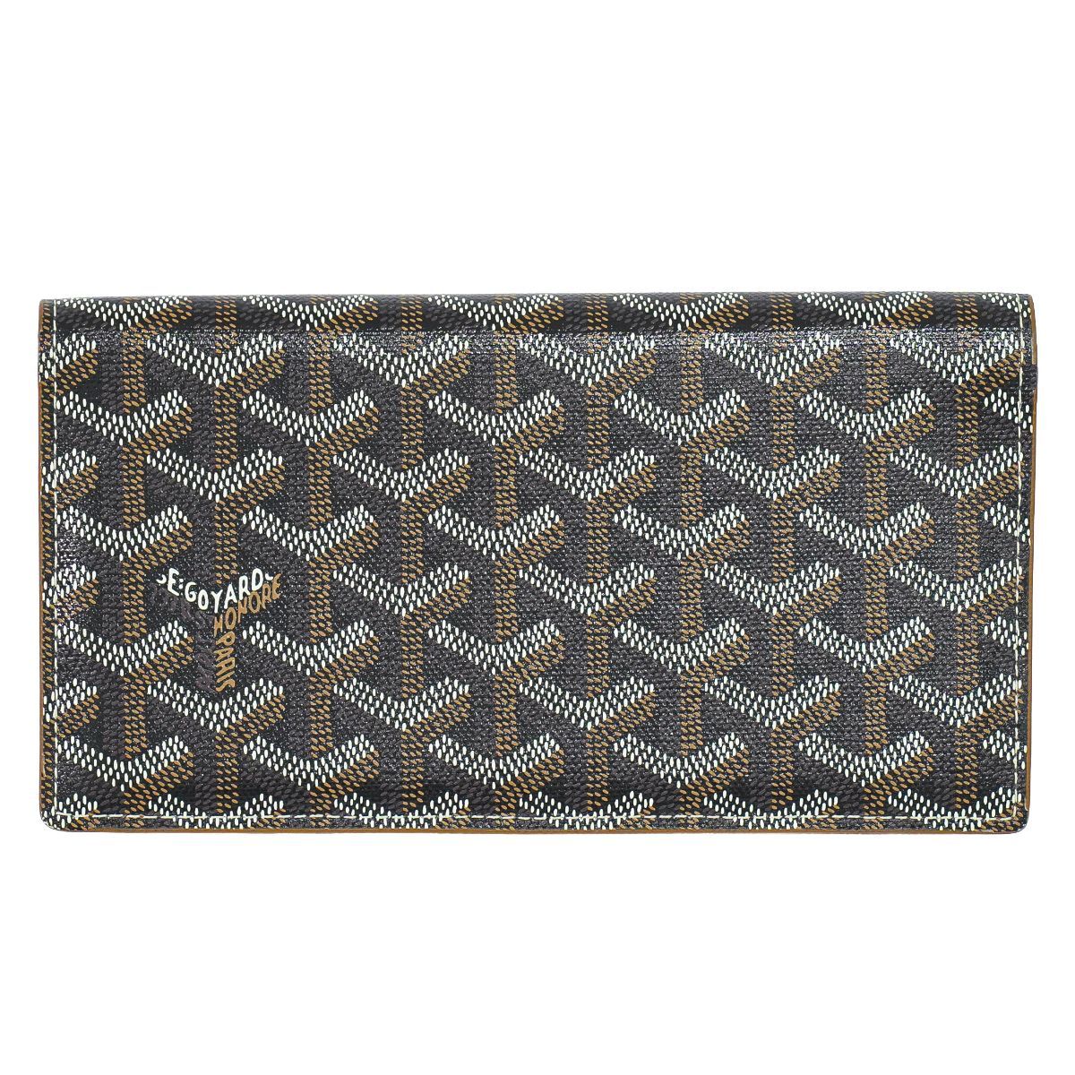 Goyard Sully Herringbone Wallet Black Richelieu