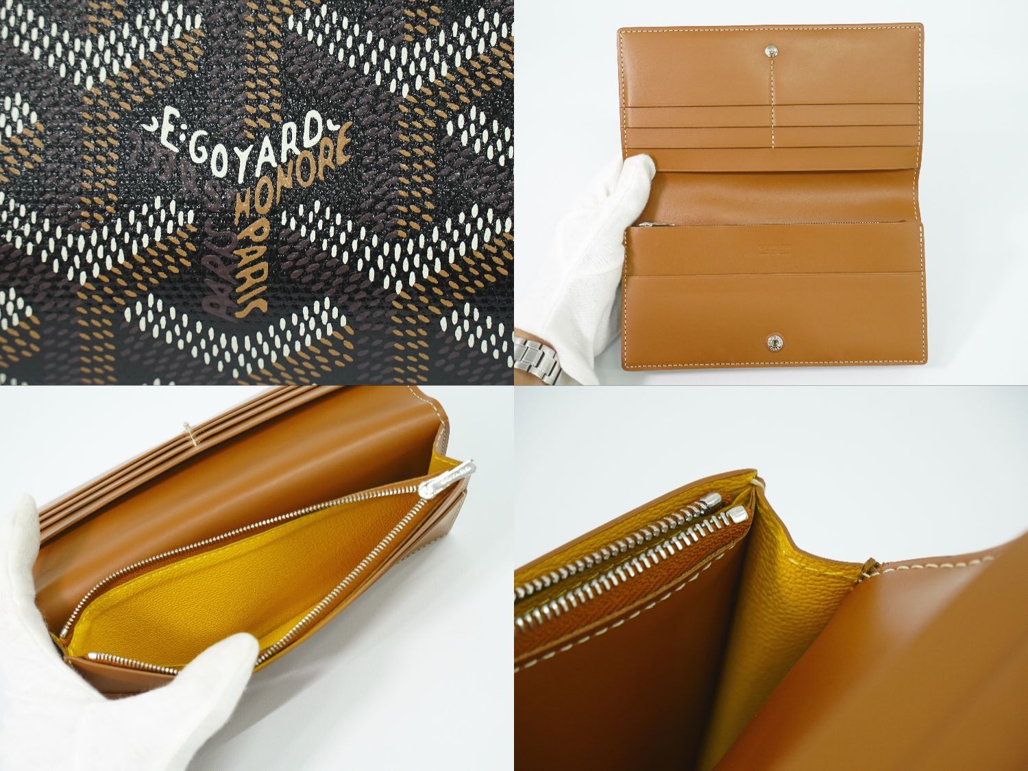 Goyard Sully Herringbone Wallet Black Richelieu — view 7
