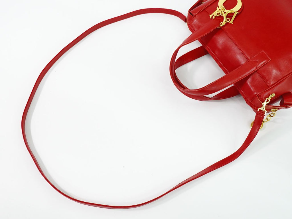 Dior Leather 2-Way Shoulder Bag Pochette — view 4
