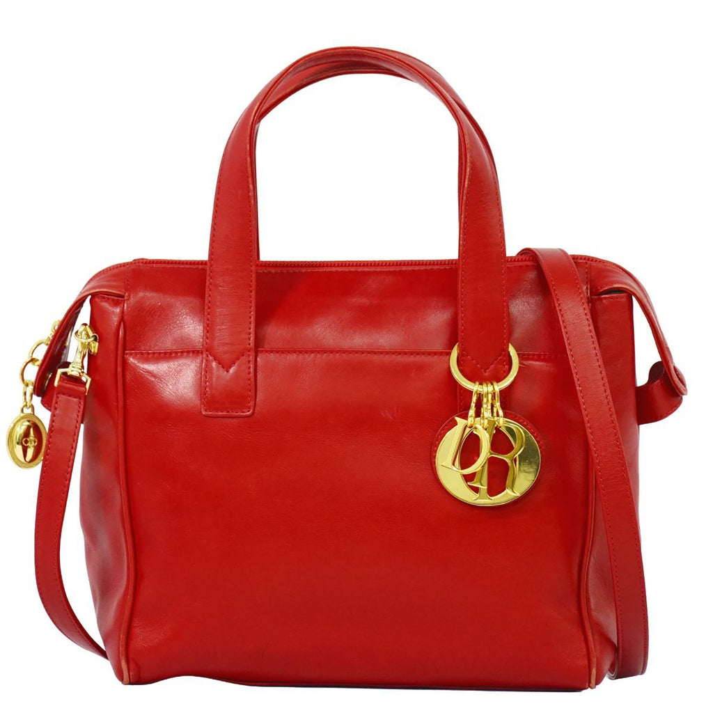 Dior Leather 2-Way Shoulder Bag Pochette