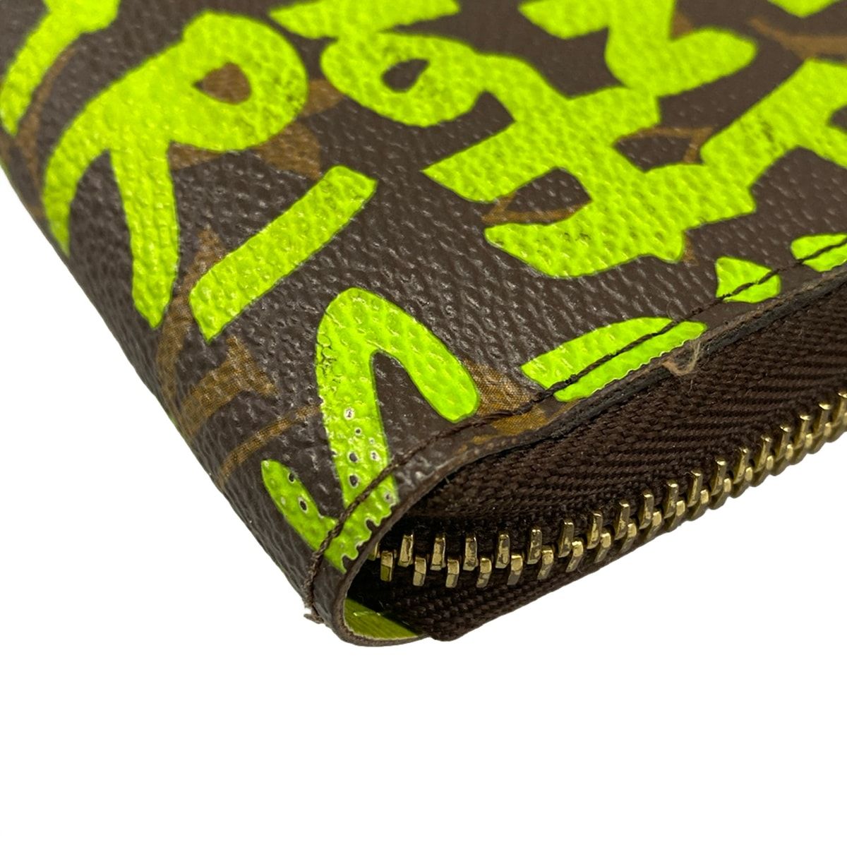 Louis Vuitton Wallet Graffiti Zippy Vert Leather — view 8