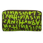 Louis Vuitton Wallet Graffiti Zippy Vert Leather — view 2