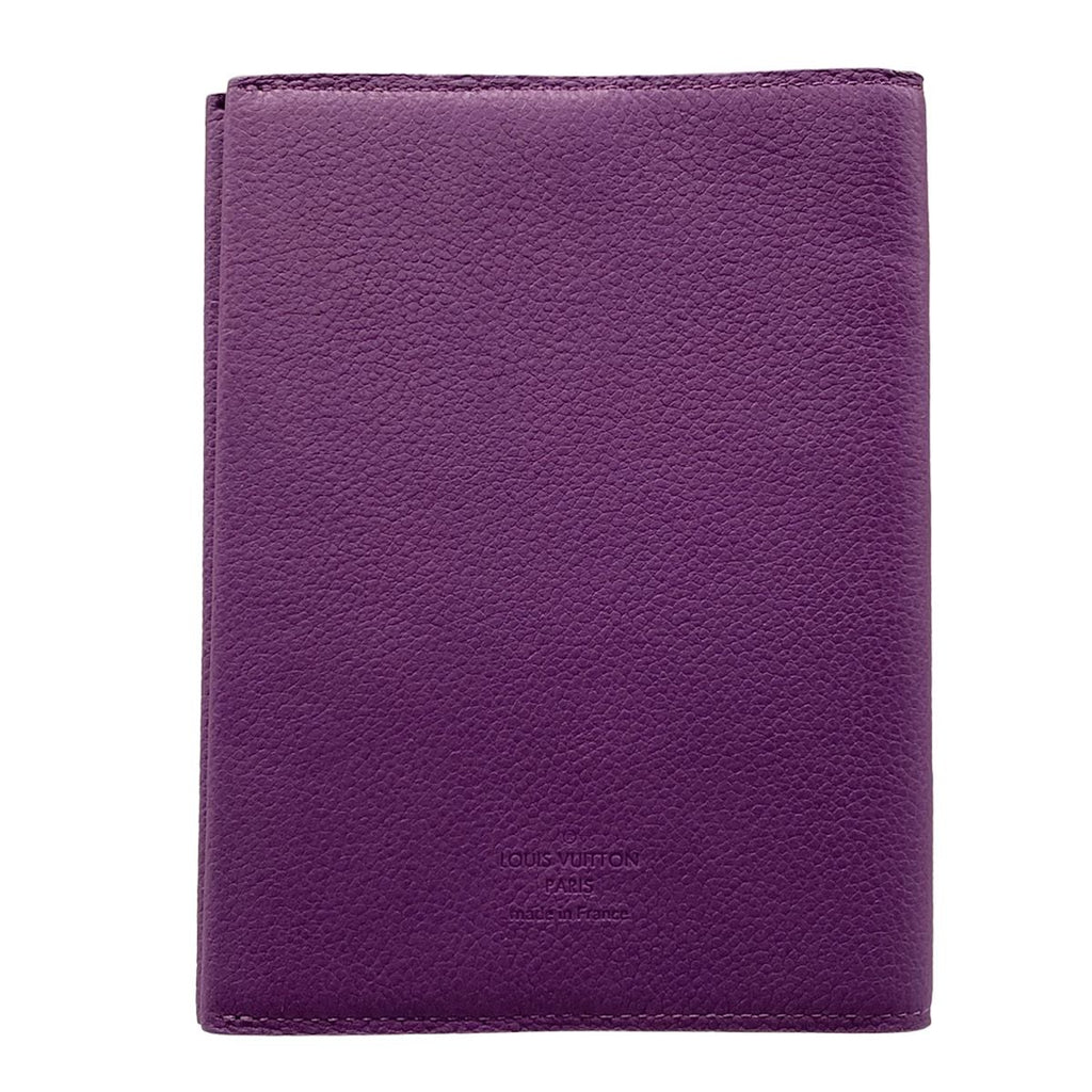 Louis Vuitton Book Cover Couverture Carnet PM Cuir Purple Leather Shoulder