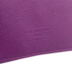 Louis Vuitton Book Cover Couverture Carnet PM Cuir Purple Leather Shoulder — view 4