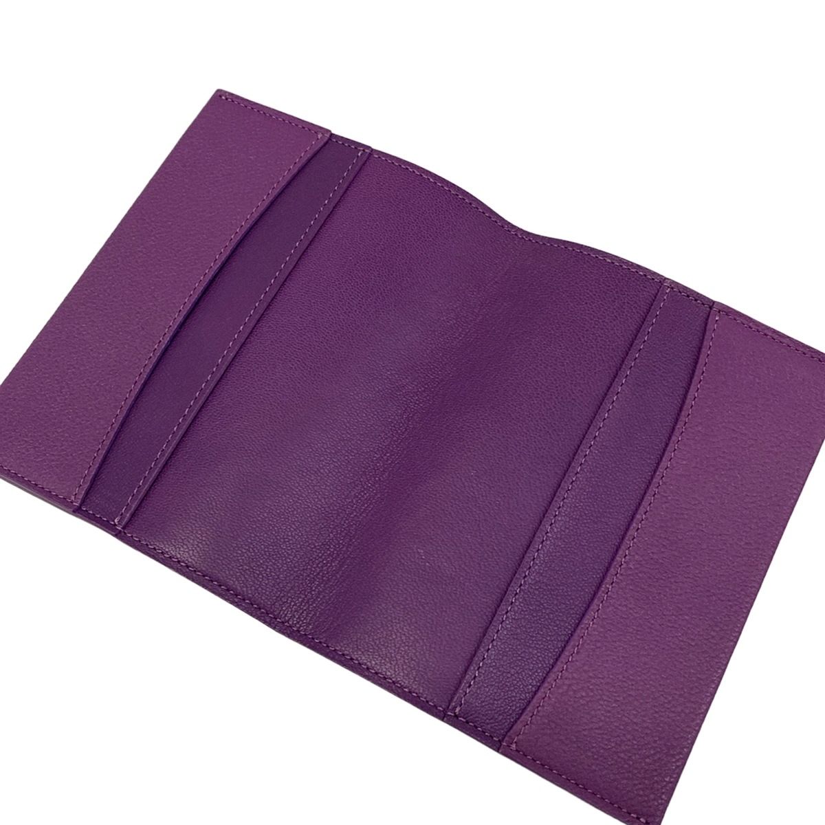 Louis Vuitton Book Cover Couverture Carnet PM Cuir Purple Leather Shoulder — view 3