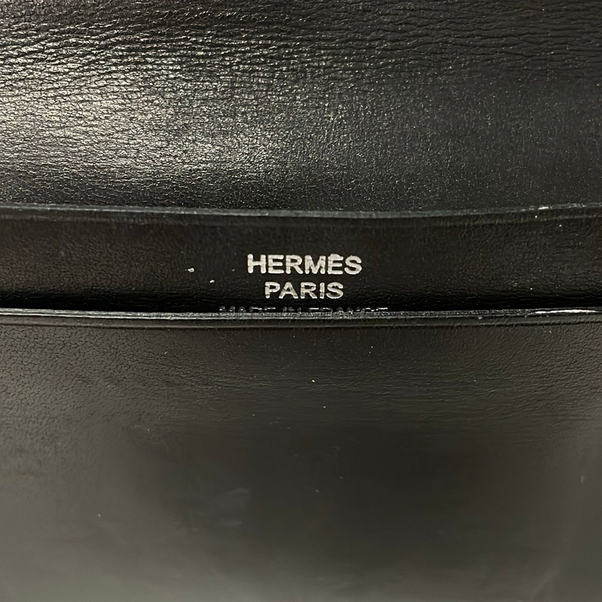 Hermes Billfold Mc2 Fleming Black Wallet — view 5
