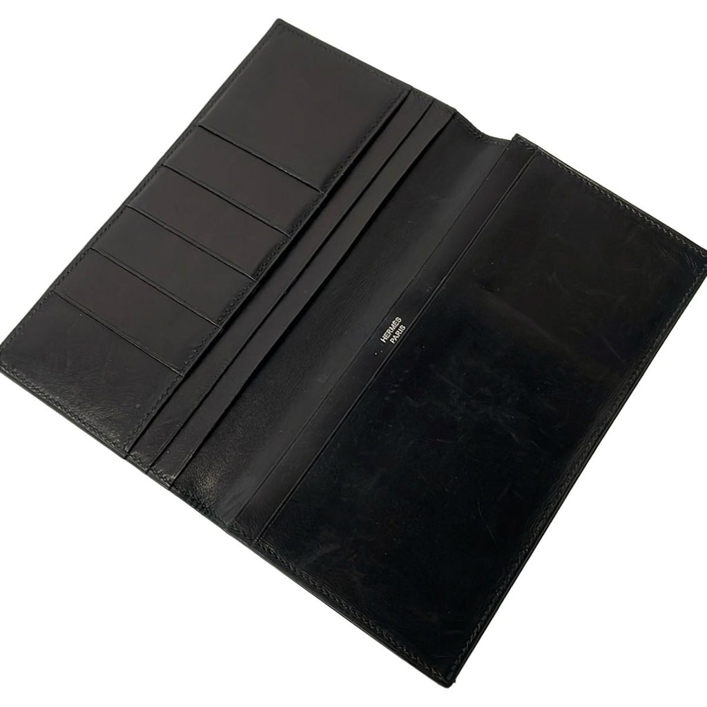 Hermes Billfold Mc2 Fleming Black Wallet — view 3