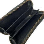 Gucci Coin Case Print Black Zip Around Leather — view 3