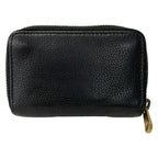 Gucci Coin Case Print Black Zip Around Leather — view 2