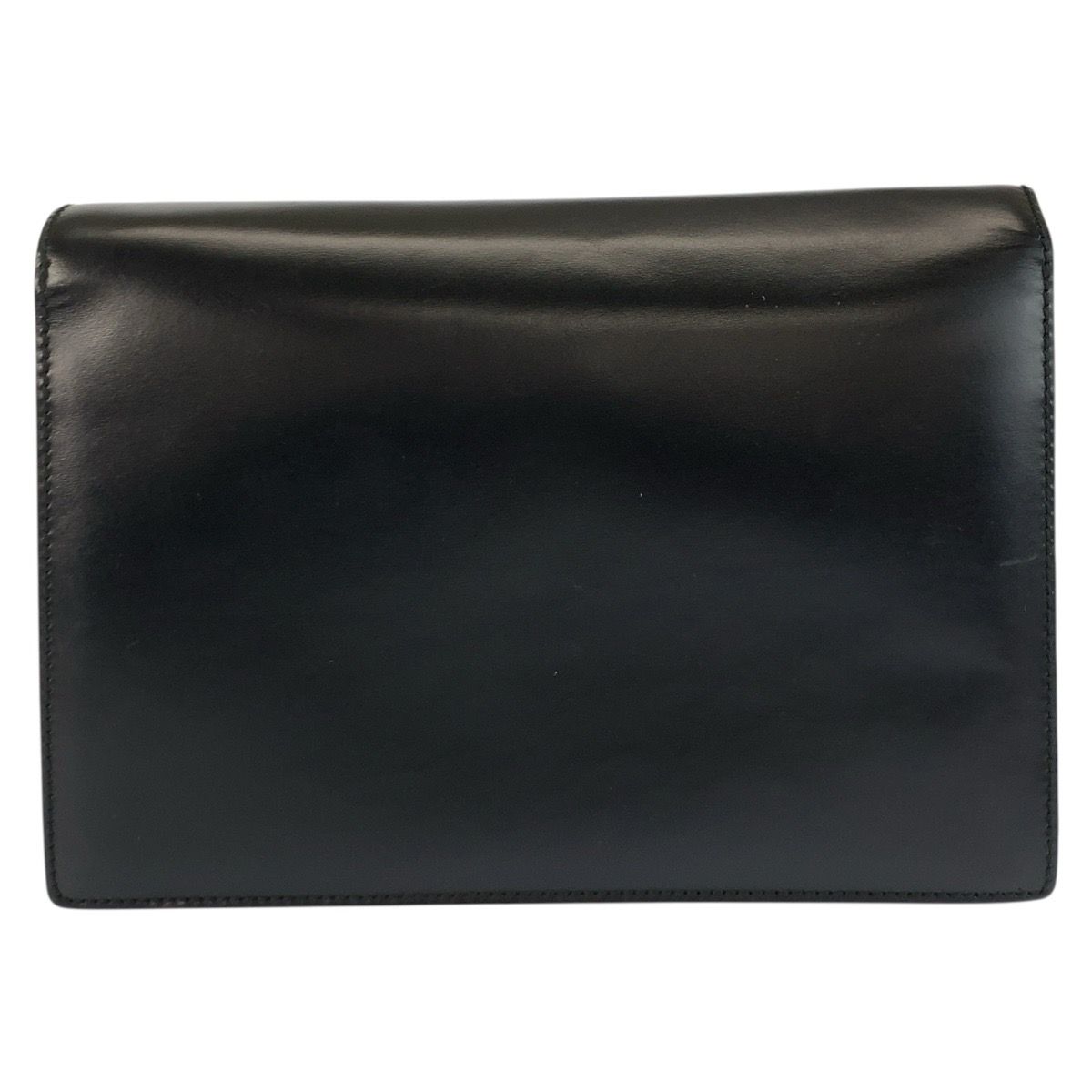 Gucci Black Silver Leather Clutch — view 2