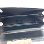 Gucci Black Silver Leather Clutch — view 8