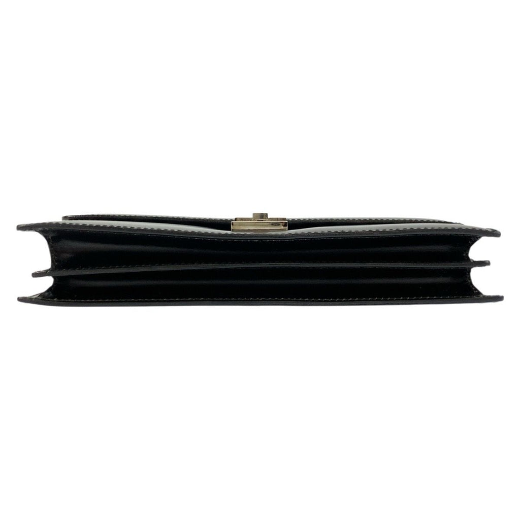 Gucci Black Silver Leather Clutch — view 9