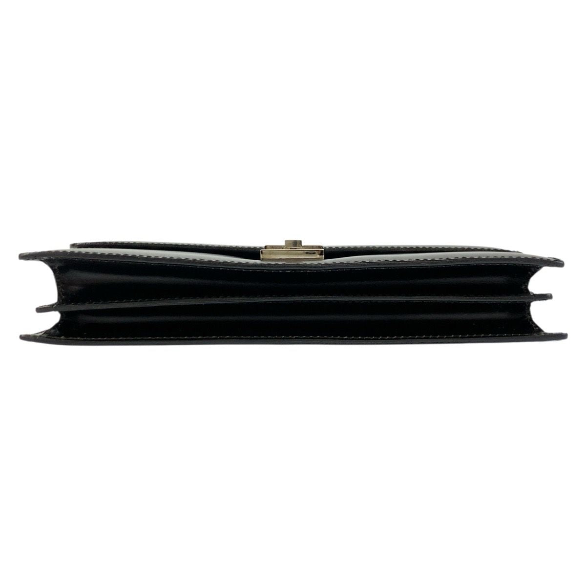 Gucci Black Silver Leather Clutch — view 9