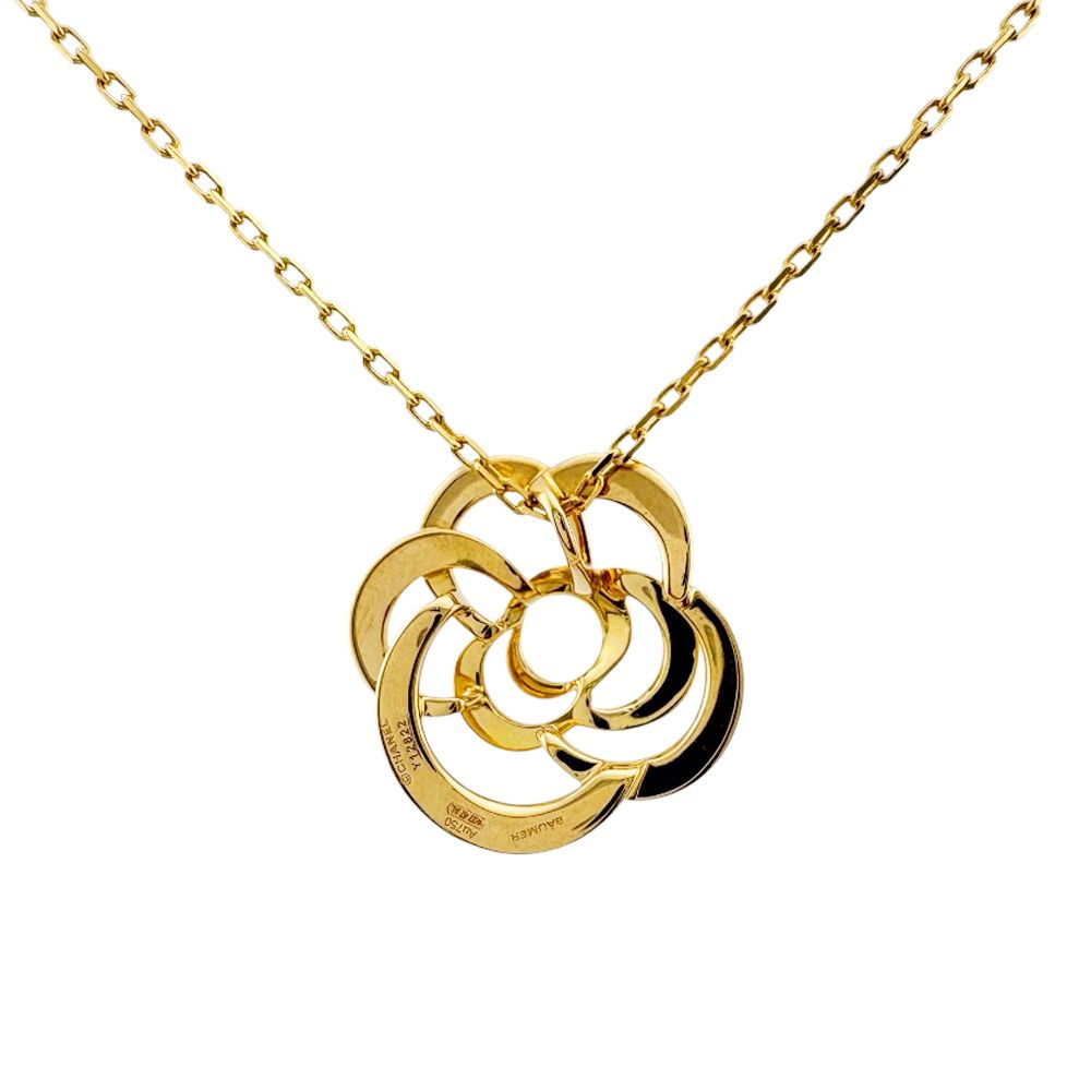 Chanel Camellia Necklace 18k Gold — view 3