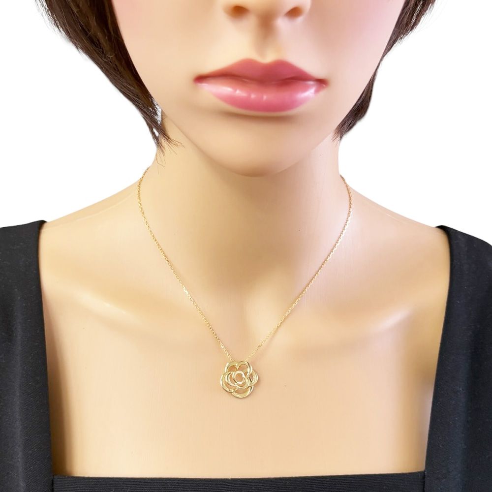 Chanel Camellia Necklace 18k Gold — view 2