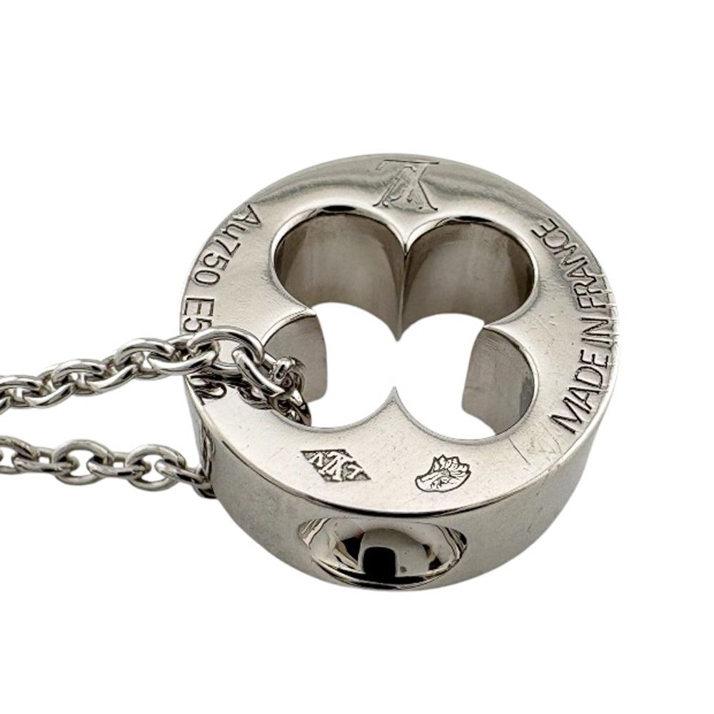 Louis Vuitton Pendentif Empreinte Necklace 18k White Gold — view 5