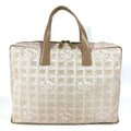 Chanel Handbag Business Bag Nylon Leather Beige