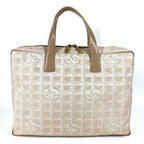Chanel Handbag Business Bag Nylon Leather Beige