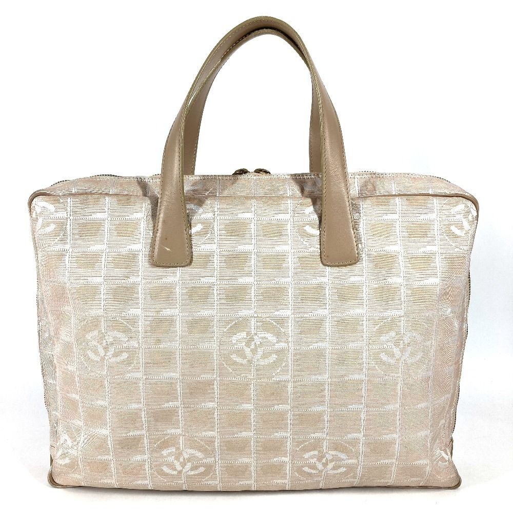 Chanel Handbag Business Bag Nylon Leather Beige — view 2