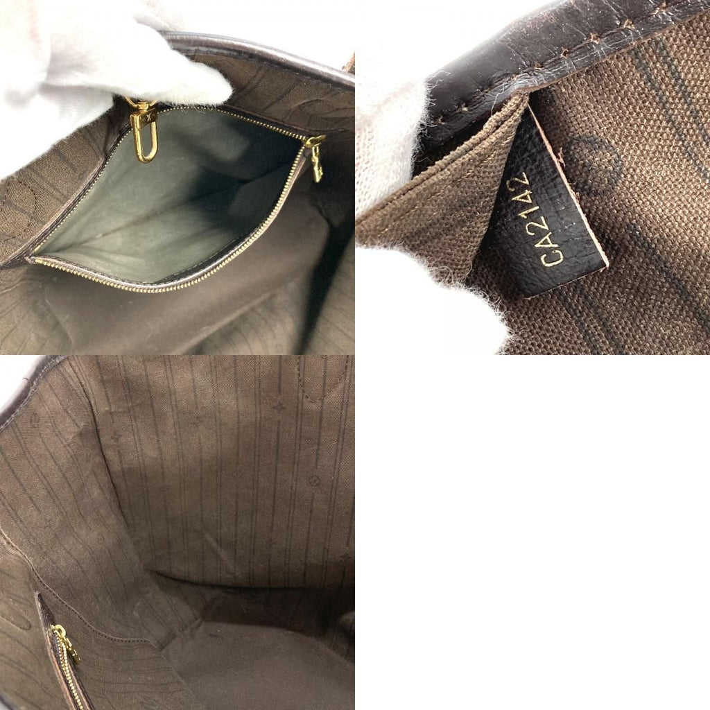 Louis Vuitton Shoulder Bag Neverfull MM Monogram Idylle Fuzan Brown — view 9