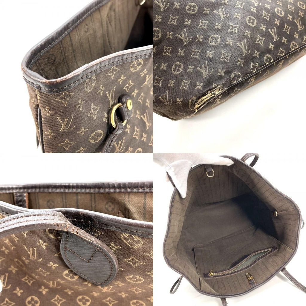 Louis Vuitton Shoulder Bag Neverfull MM Monogram Idylle Fuzan Brown — view 8