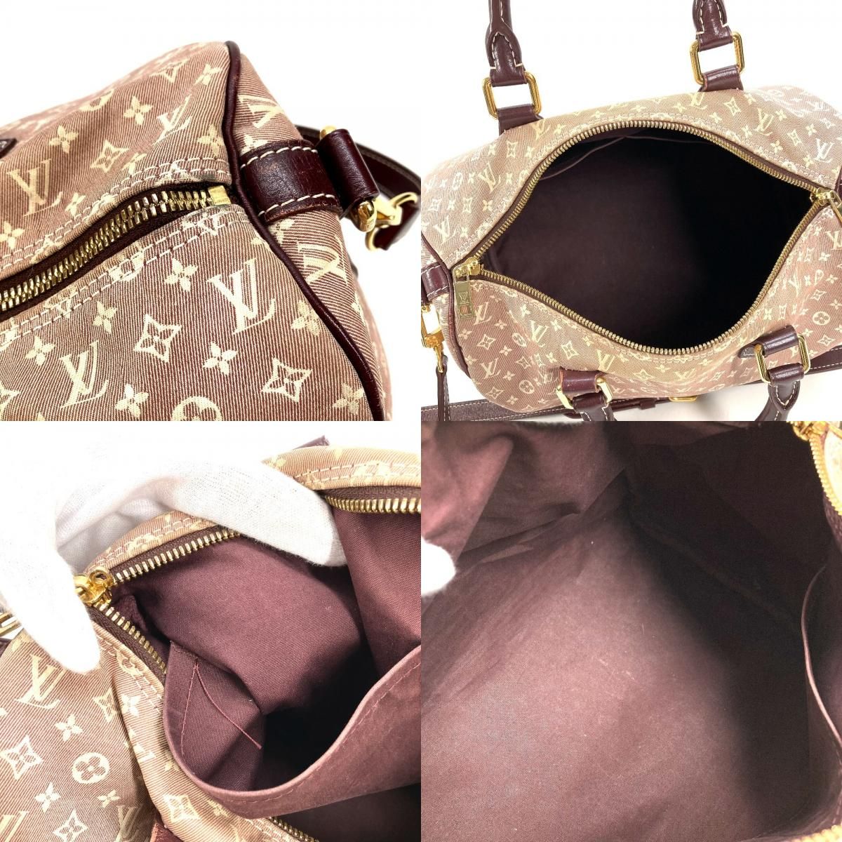Louis Vuitton Handbag Speedy Bandouliere 30 Monogram Idylle Sepia Brown — view 8