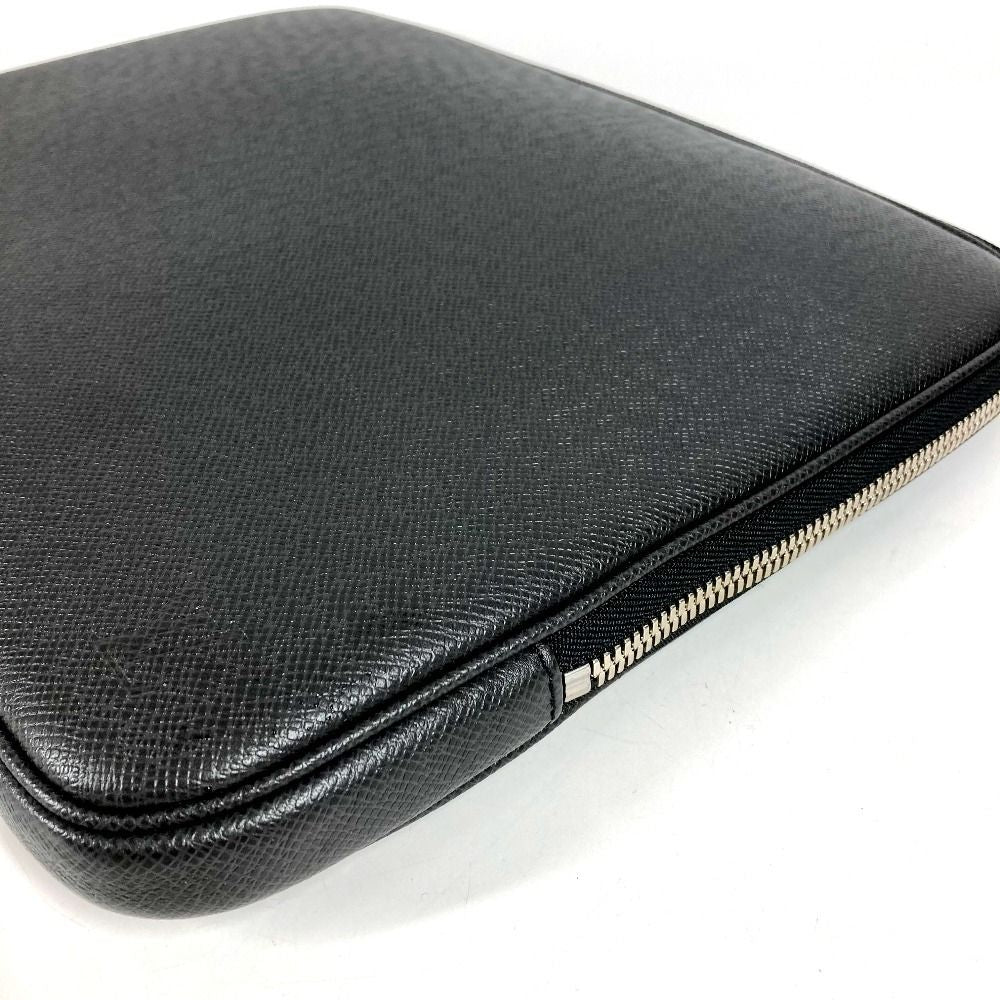 Louis Vuitton Pouch Computer Sleeve Taiga Leather Ardoise Black — view 7