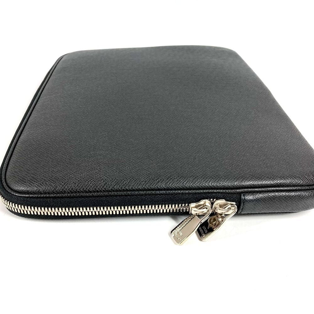 Louis Vuitton Pouch Computer Sleeve Taiga Leather Ardoise Black — view 3
