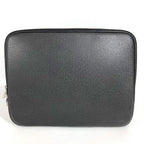 Louis Vuitton Pouch Computer Sleeve Taiga Leather Ardoise Black