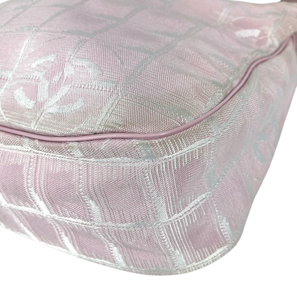 Chanel Handbag CC Logo Nylon Pink — view 6
