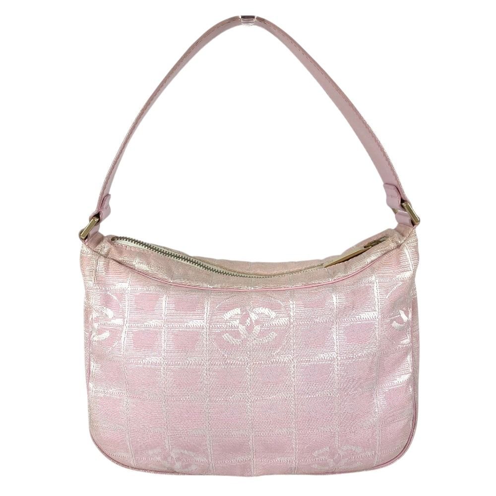 Chanel Handbag CC Logo Nylon Pink — view 2