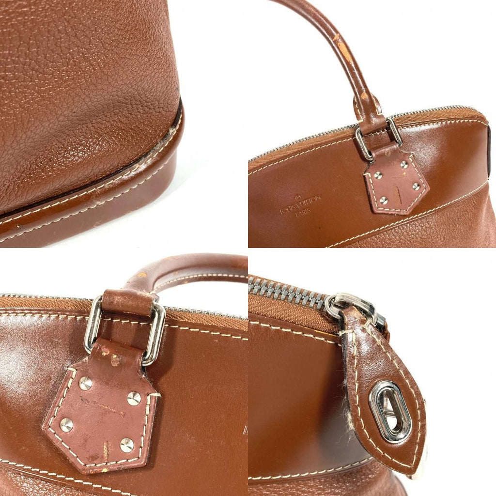 Louis Vuitton Handbag Lockit PM Suhali Leather Brown — view 8