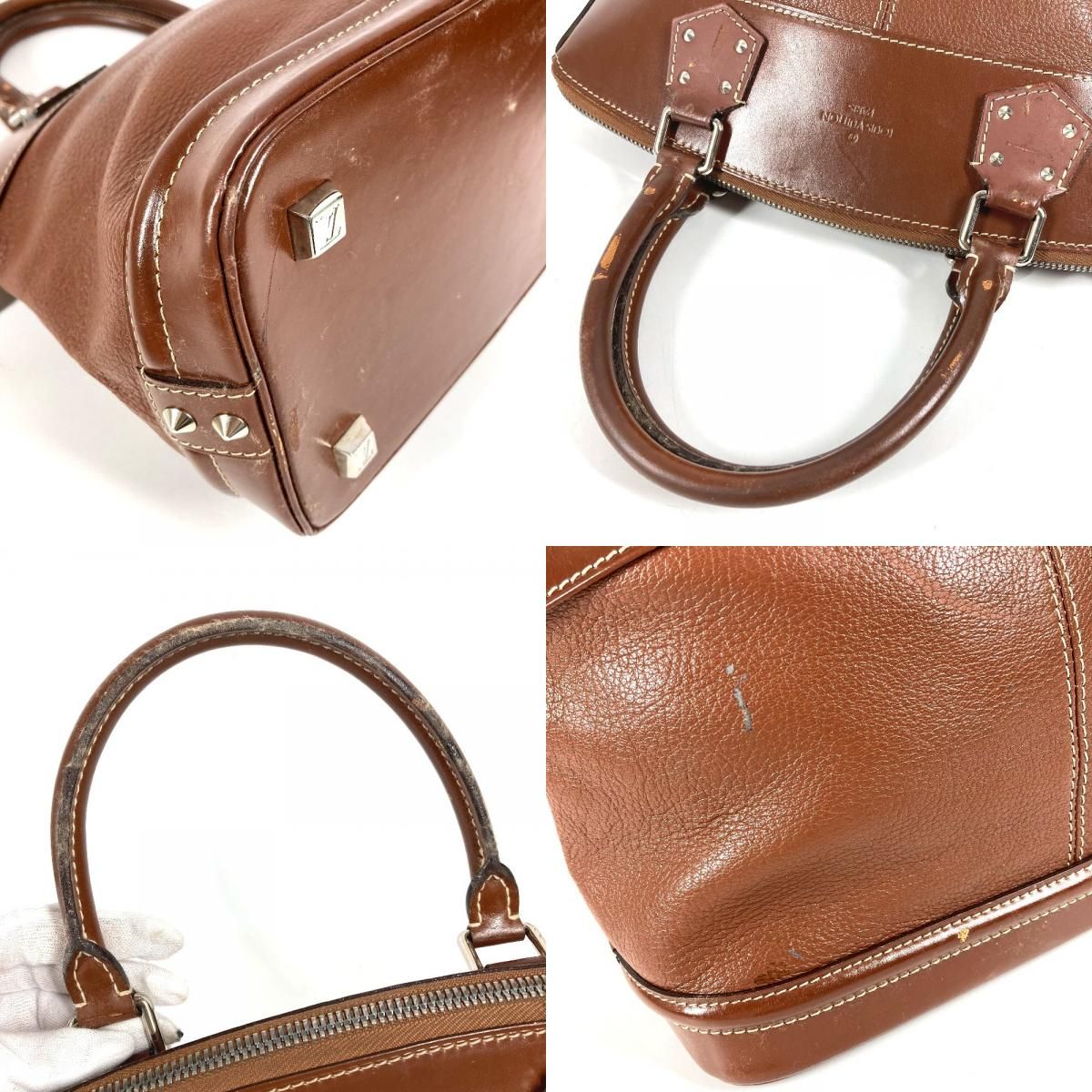 Louis Vuitton Handbag Lockit PM Suhali Leather Brown — view 7