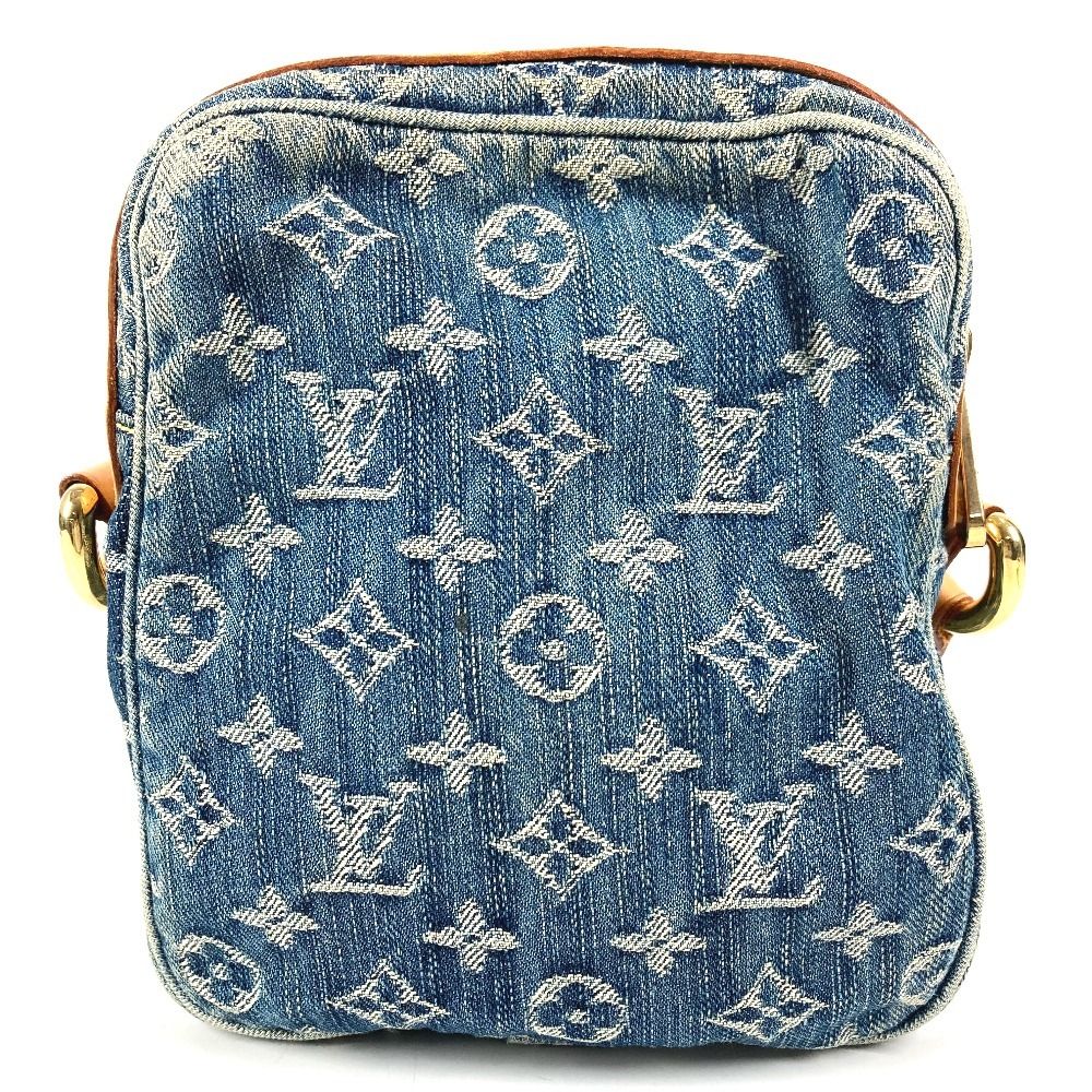 Louis Vuitton Shoulder Bag Monogram Denim Canvas Blue — view 2