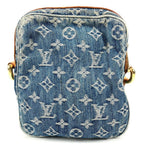 Louis Vuitton Shoulder Bag Monogram Denim Canvas Blue — view 2