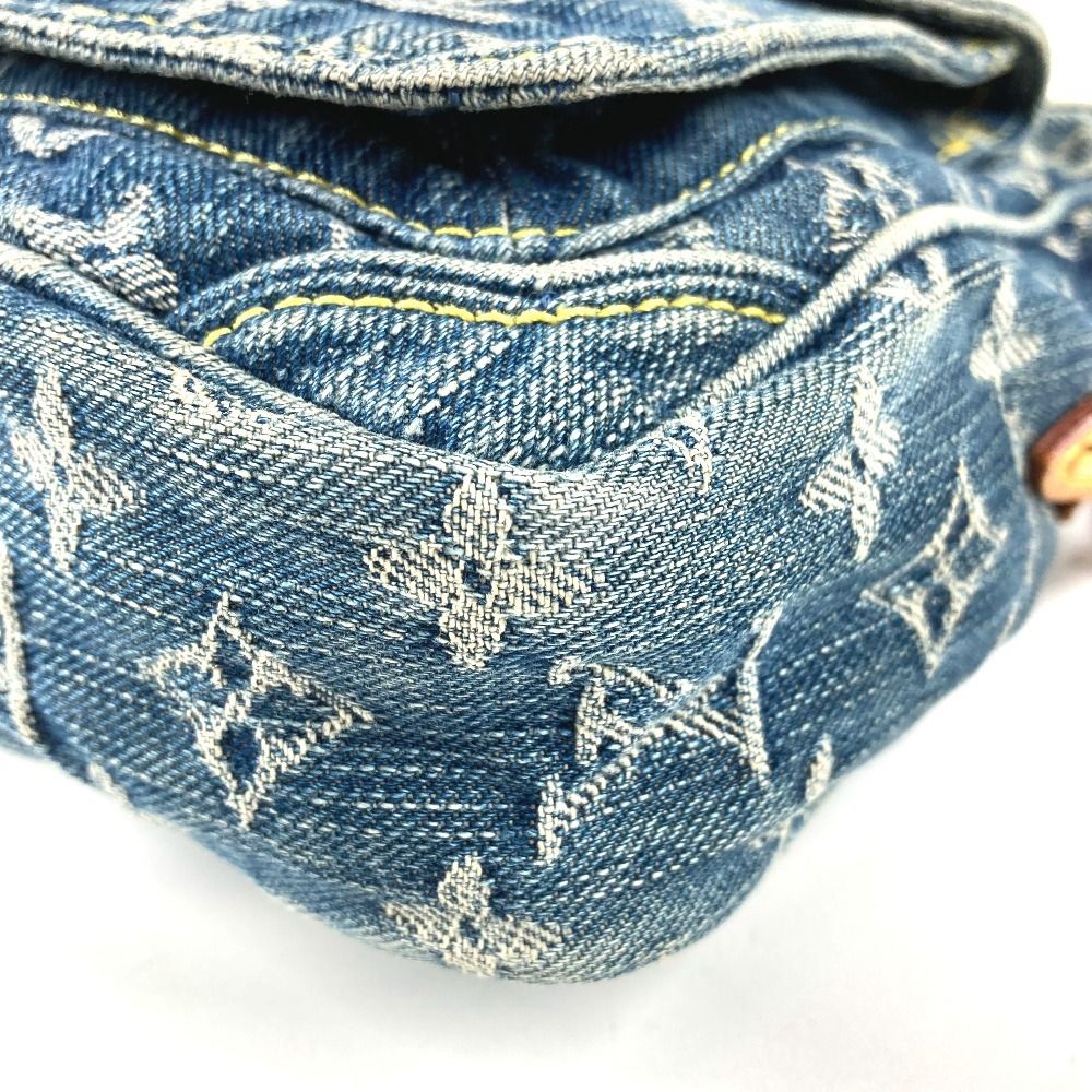 Louis Vuitton Shoulder Bag Monogram Denim Canvas Blue — view 6