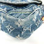 Louis Vuitton Shoulder Bag Monogram Denim Canvas Blue — view 6