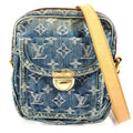 Louis Vuitton Shoulder Bag Monogram Denim Canvas Blue