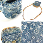 Louis Vuitton Shoulder Bag Monogram Denim Canvas Blue — view 7