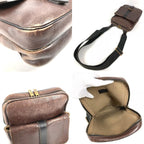 Louis Vuitton Shoulder Bag Irokwa Utah Leather Cafe Brown — view 7