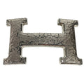 Hermes Buckle Belt Only Metal Silver