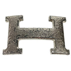 Hermes Buckle Belt Only Metal Silver