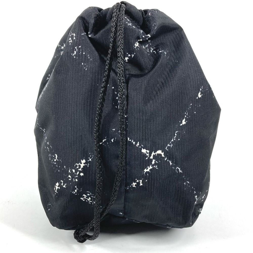 Chanel Pouch Drawstring Nylon Black — view 3