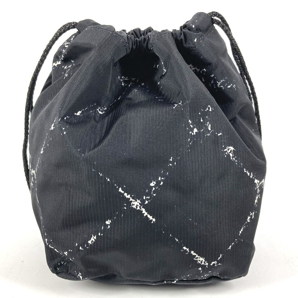 Chanel Pouch Drawstring Nylon Black — view 2