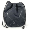 Chanel Pouch Drawstring Nylon Black