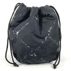 Chanel Pouch Drawstring Nylon Black