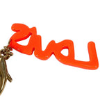 Louis Vuitton Key Holder Bijou Sac Graffiti Metal Orange — view 6