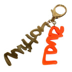 Louis Vuitton Key Holder Bijou Sac Graffiti Metal Orange — view 2